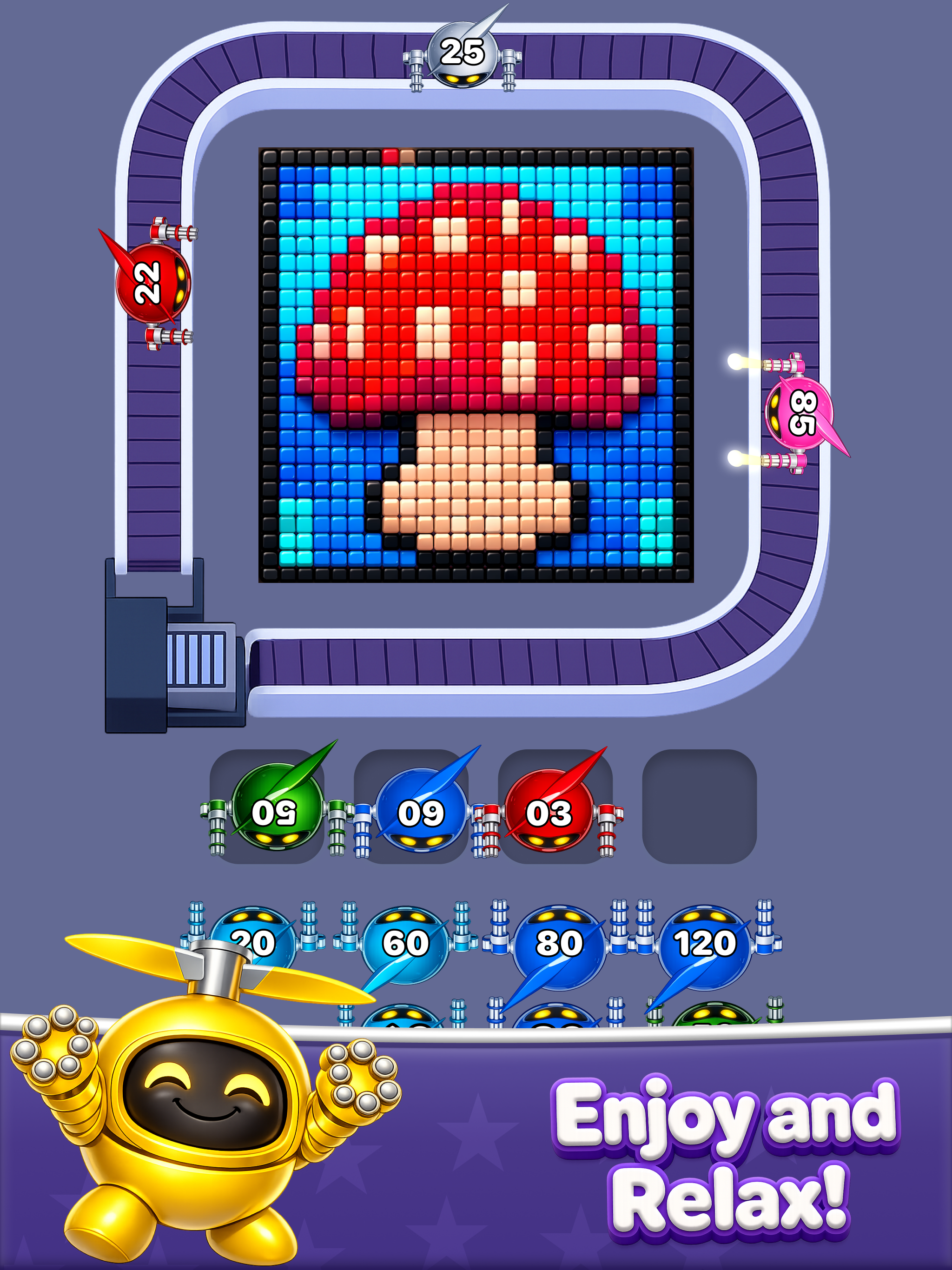 Robot Pixel Shooter Puzzle screenshot 10