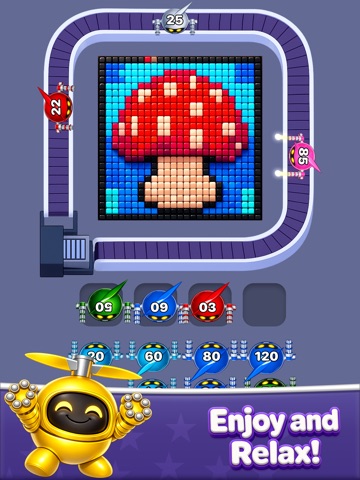 Robot Pixel Shooter Puzzle iPad screenshot
