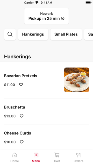 Elliot's Wood Fired Kitchen iPhone screenshot 1 - Food & Drink app