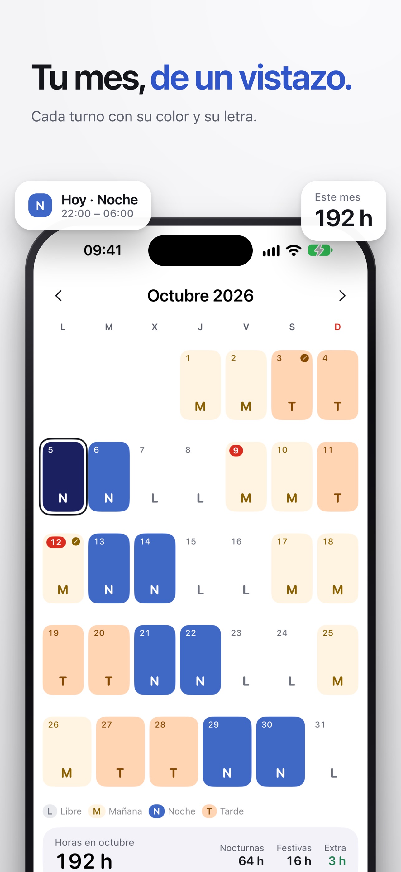Screenshot 1 of Relevo: Cuadrante de Turnos