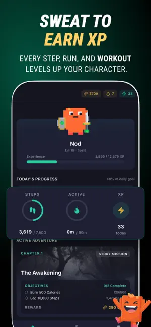 Nod: Fitness RPG Adventure screenshot 2