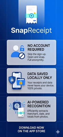 SnapReceipt: Private AI Scan Screenshot 1 of 4