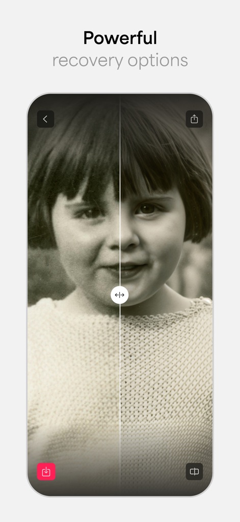 Photo Enhancer: Gigapixel AI - Discover the app's capability to clean up historical images, improving both overall clarity and contrast in aged black and white photos.