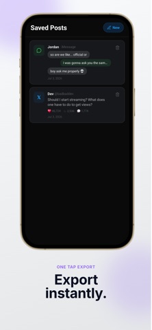 Postframe iPhone screenshot