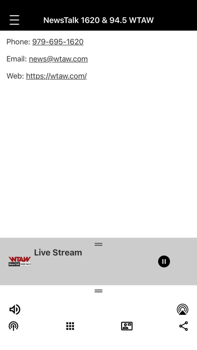 WTAW iPhone screenshot 3 - Entertainment app