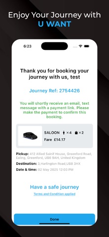 UWant Private Hire Screenshot 8 of 8