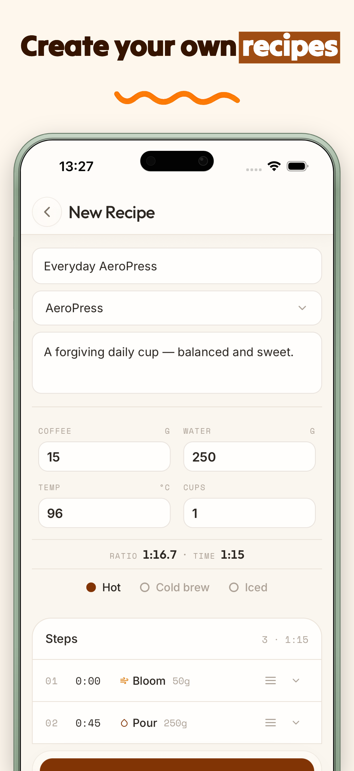 Pour Over Coffee Timer: Gota screenshot 5