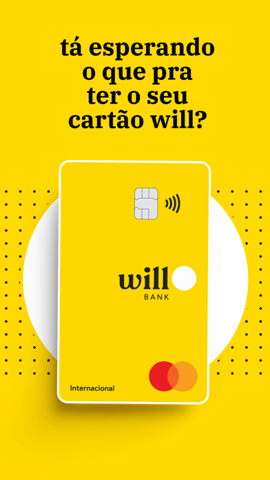 Banco will: Cartão de crédito Screenshot