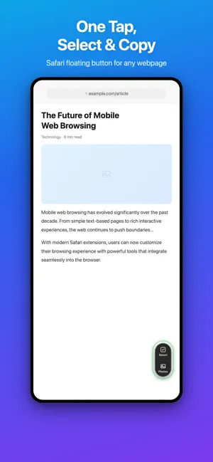 SnapClip for Safari screenshot 1