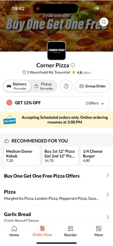 Corner Pizza. screenshot
