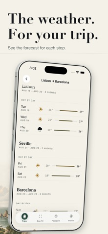Roam: Travel Packing Lists App Store screenshot 5