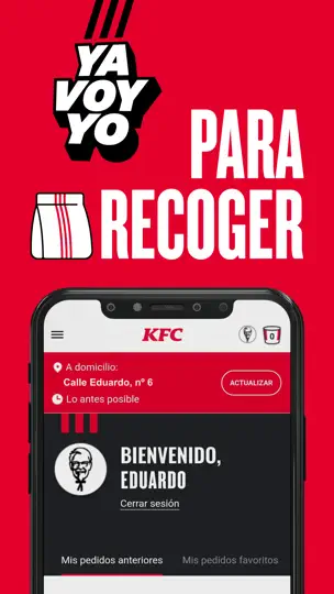 Captura de pantalla de KFC España #PolloPollo en iPhone 3