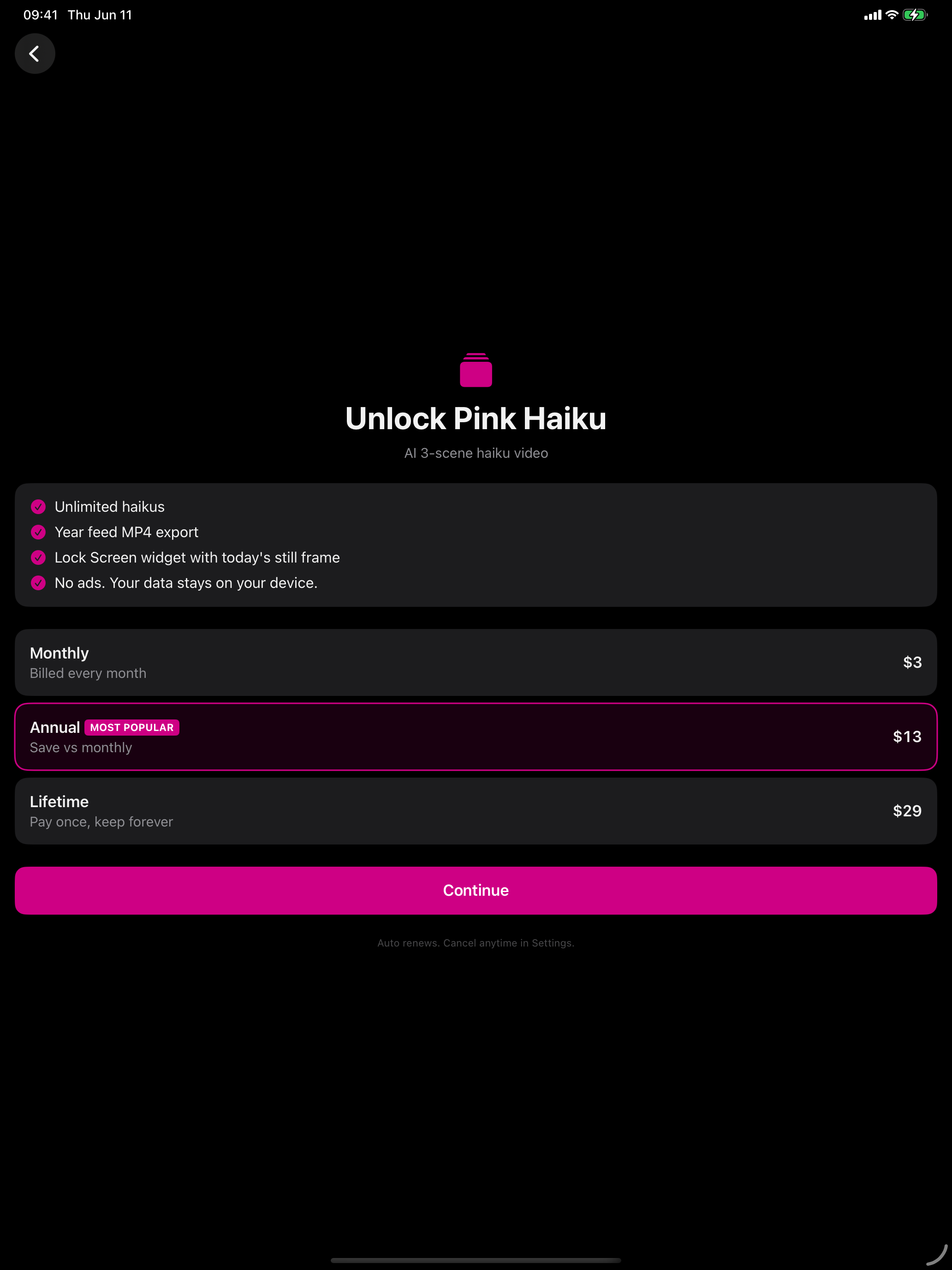Pink Haiku