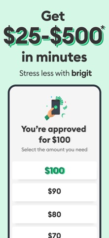 Brigit: Cash Advance & Credit iPhone screenshot