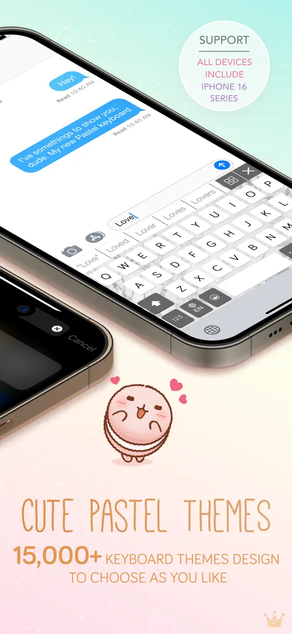 Screenshot #2 pour Pastel Keyboard Themes Color