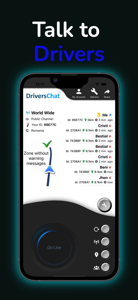 Drivers Chat - Social Networking App | MWM