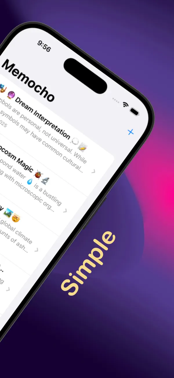 #2. Memocho Notes (iOS) Ved: LIFU GENG