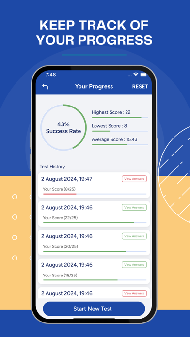 AR DMV Permit Practice Test Screenshot
