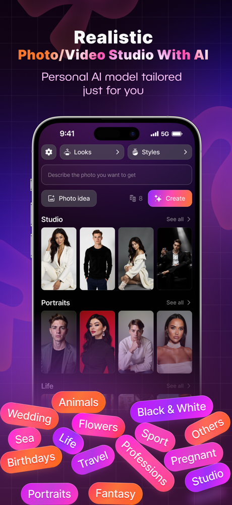 ReCrea.ai - AI Photo Generator screenshot 1