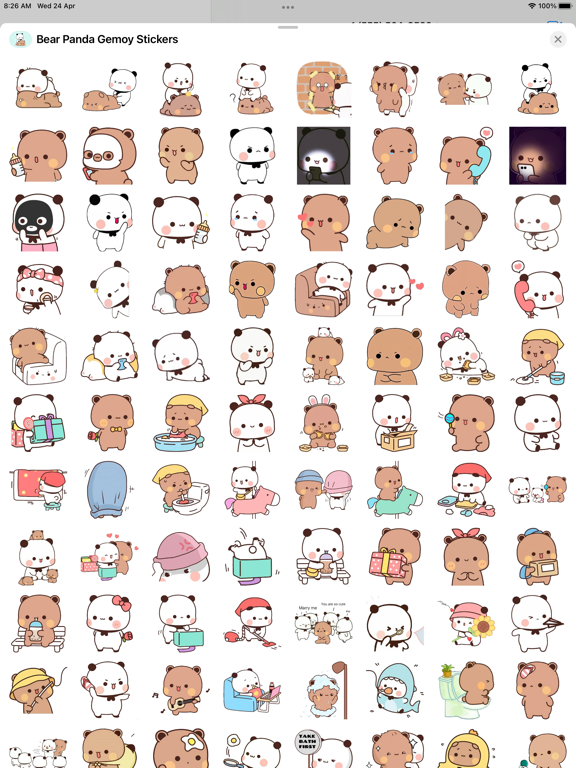 Screenshot #5 pour Bear Panda Gemoy Stickers