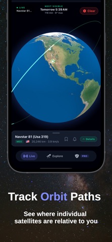 Satellite Tracker° iPhone screenshot 2