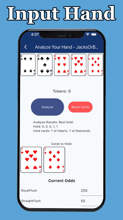 Video Poker Hand Analyzer