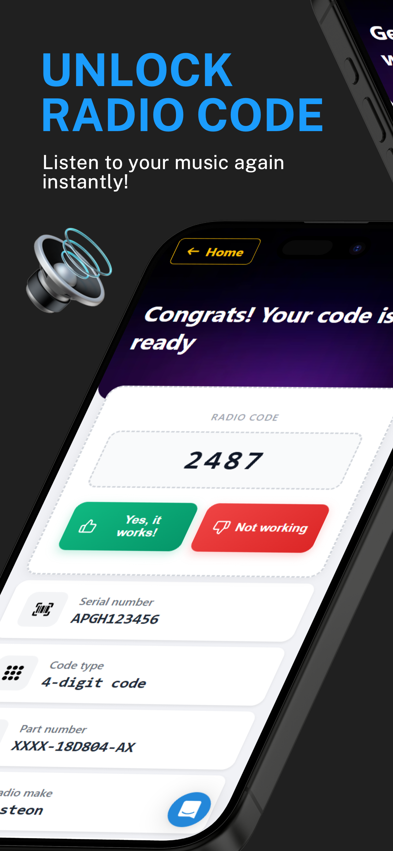 Car Radio Code Unlock