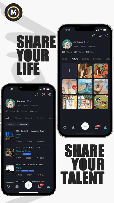 Moknia: Listen, Trade & Social Screenshot