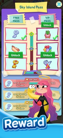 Sky Island: Merge & Story iPhone screenshot