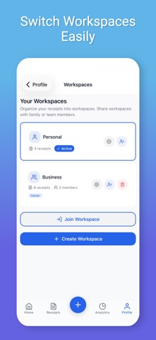 Receipt Ledger screenshot