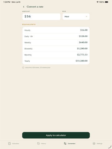 Salary Calculator: Netto iPad screenshot