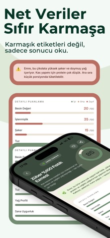 NeYedin - AI Gıda Analizi iPhone screenshot 1