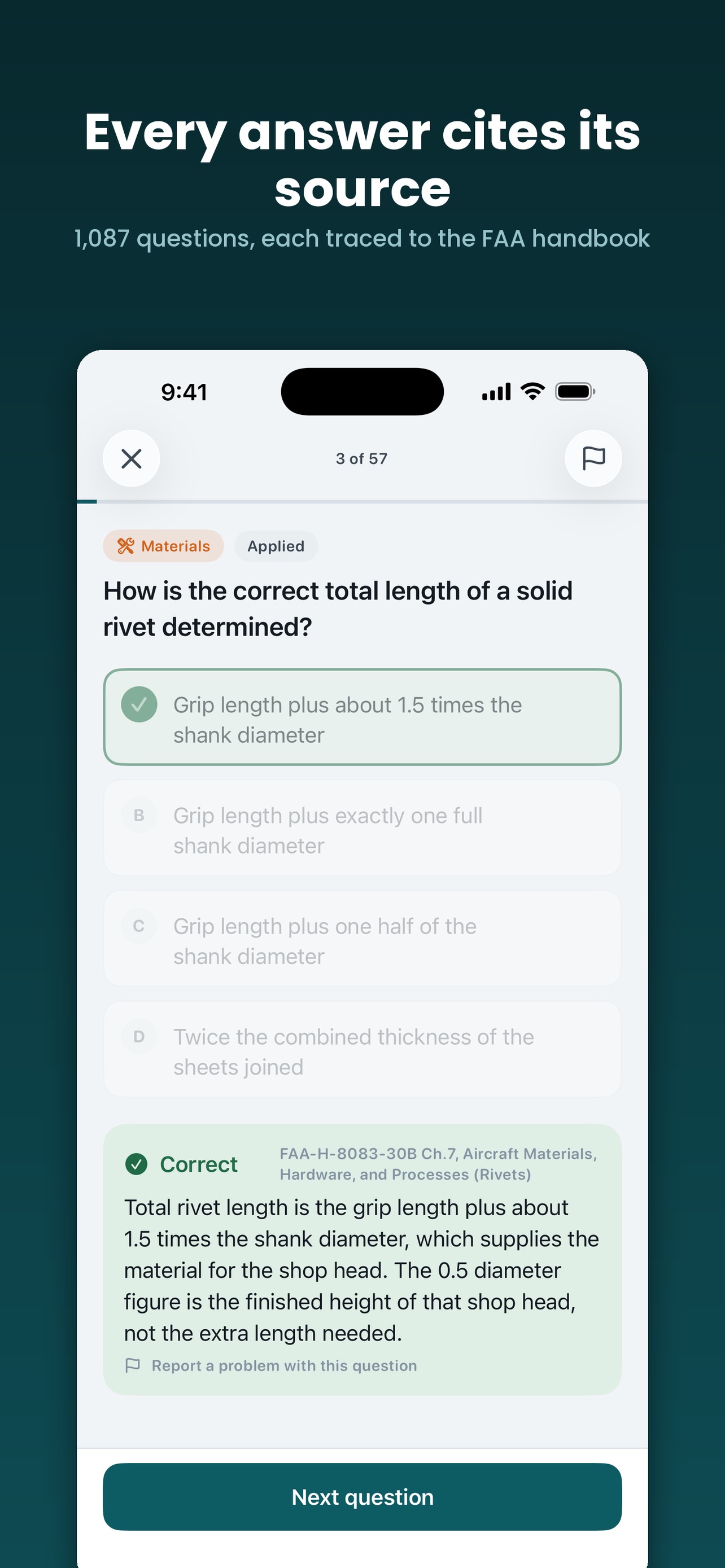 Screenshot 2 of FAA A&P Mechanic Exam Prep