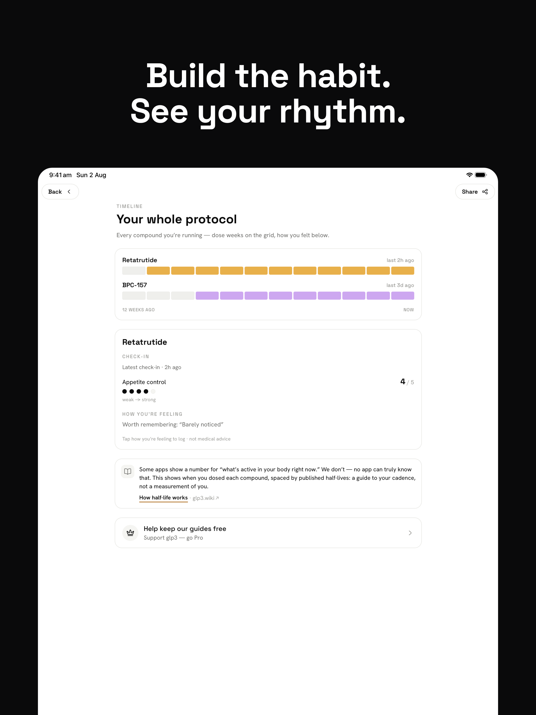glp3 — Peptide Tracker screenshot 11