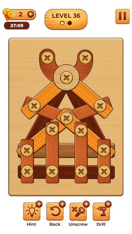 Screw Puzzle: Wood Nut & Bolt screenshot-8