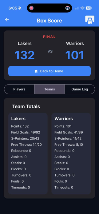 BUKT - Basketball Stat Tracker Screenshot 4 of 6