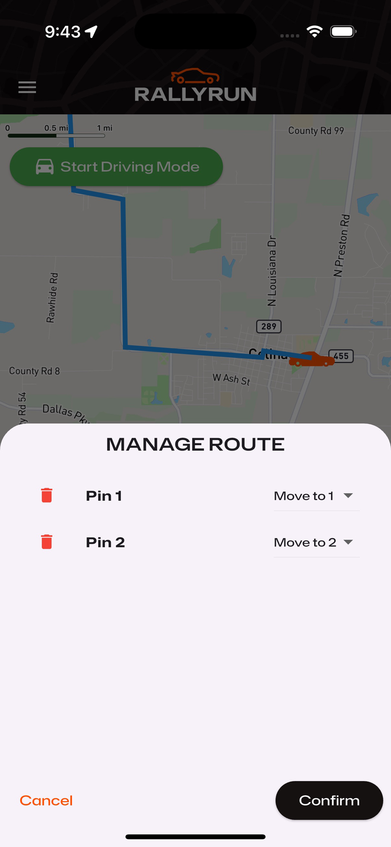 RallyRun by Garaged screenshot 4