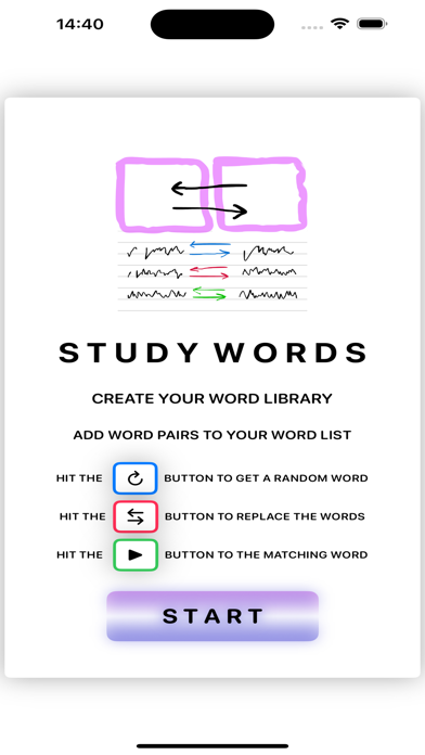 Study Words: Create A Library Screenshot
