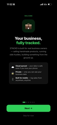 STACKD — Business Tracker screenshot