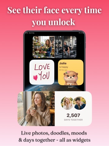 Bloom Together: Couples App iPad screenshot