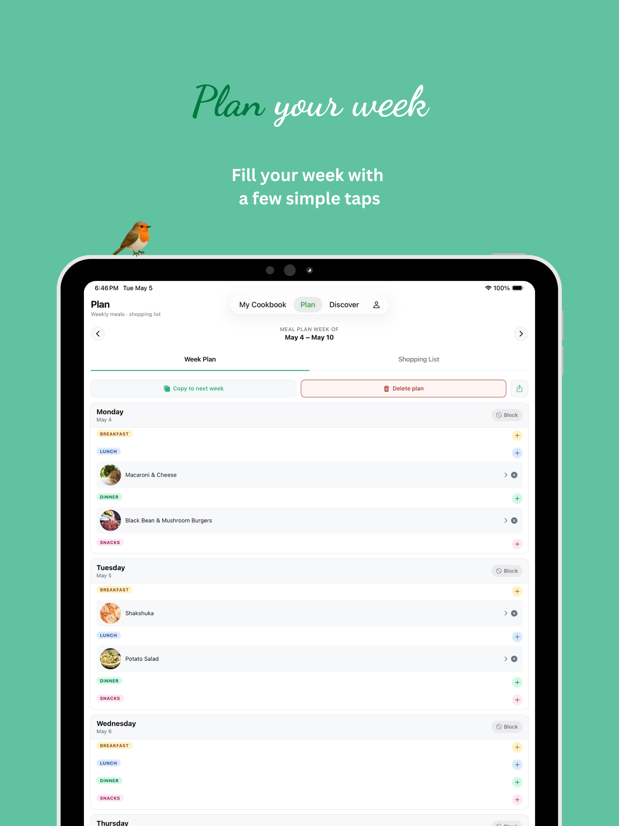 Robin's Meal Planner