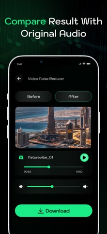 AI ClearMic Bg Noise Remover iPhone screenshot