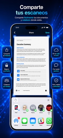 Captura de pantalla de la aplicación