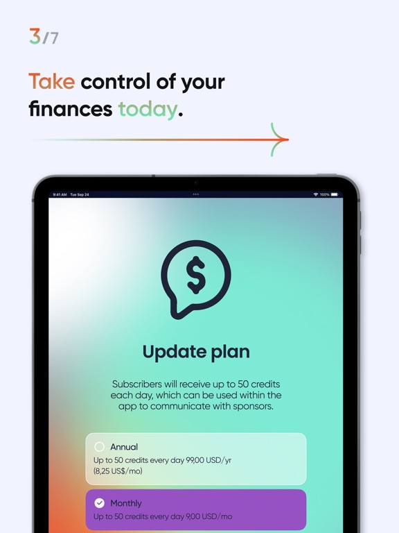 AI Finance Advisor iPad screenshot 4 - Finance app