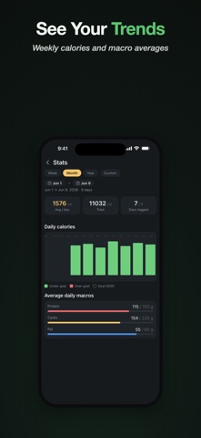 Counted: Calorie & Macro Track iPhone screenshot