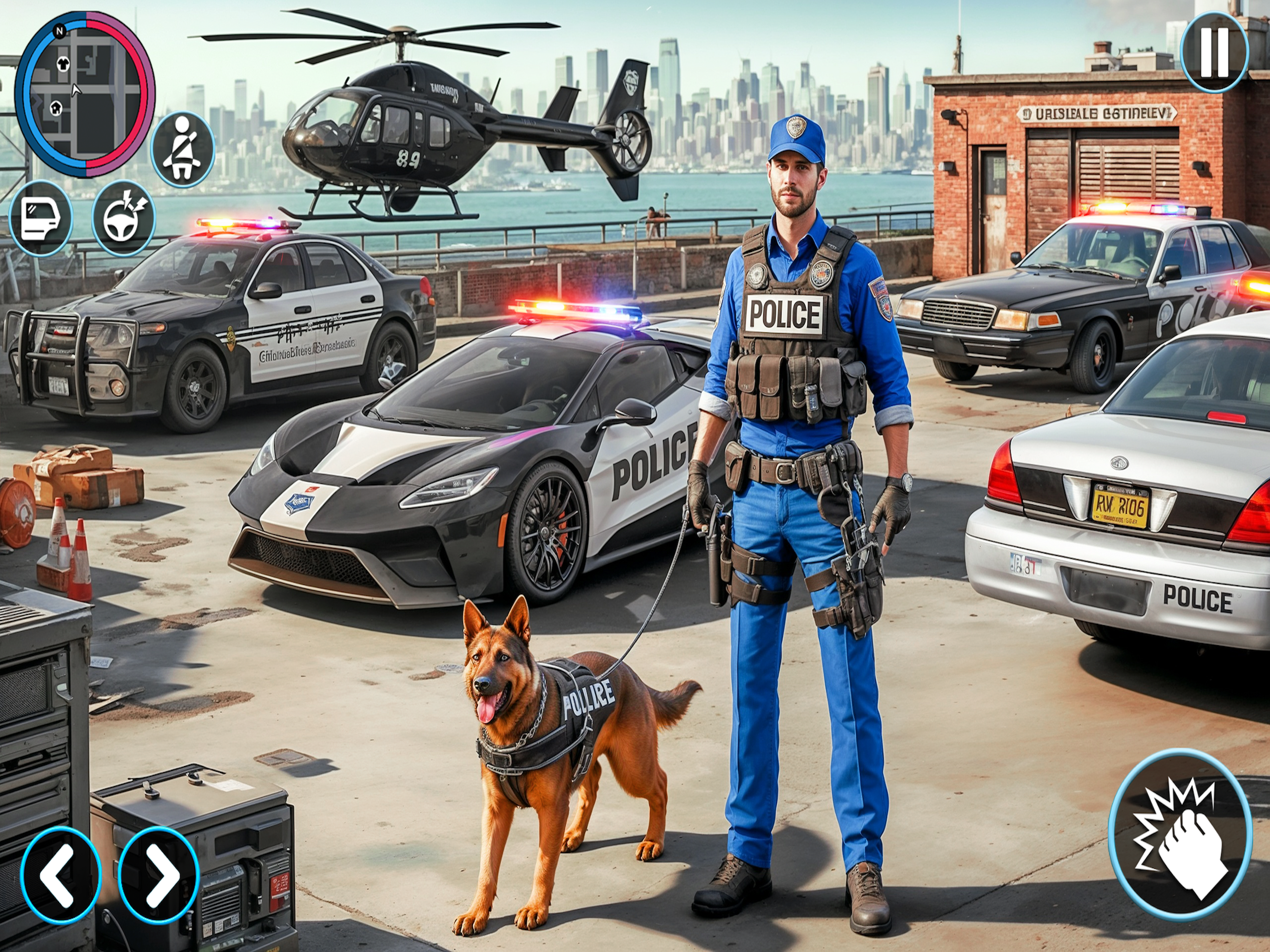 Police Dog Prisoners Chase