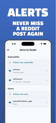 Alerts for Reddit Screenshot 1 of 4