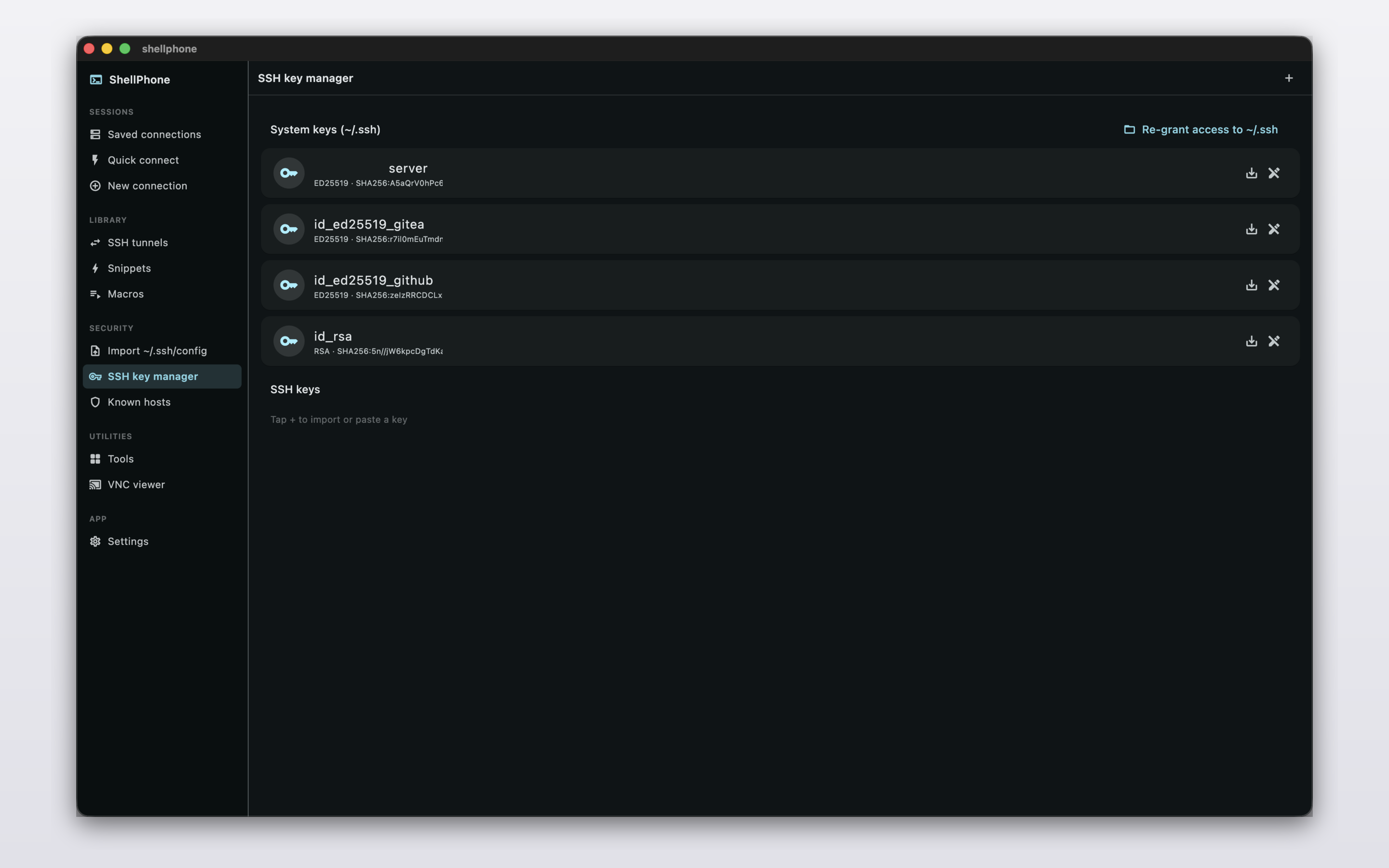 ShellPhone - SSH client screenshot 24