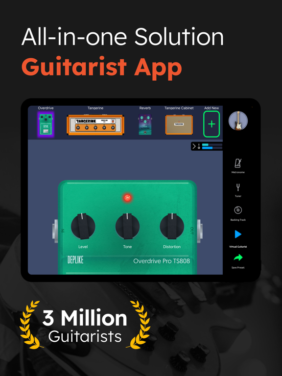 Screenshot #1 for Guitar Amps, Effects, Pedals