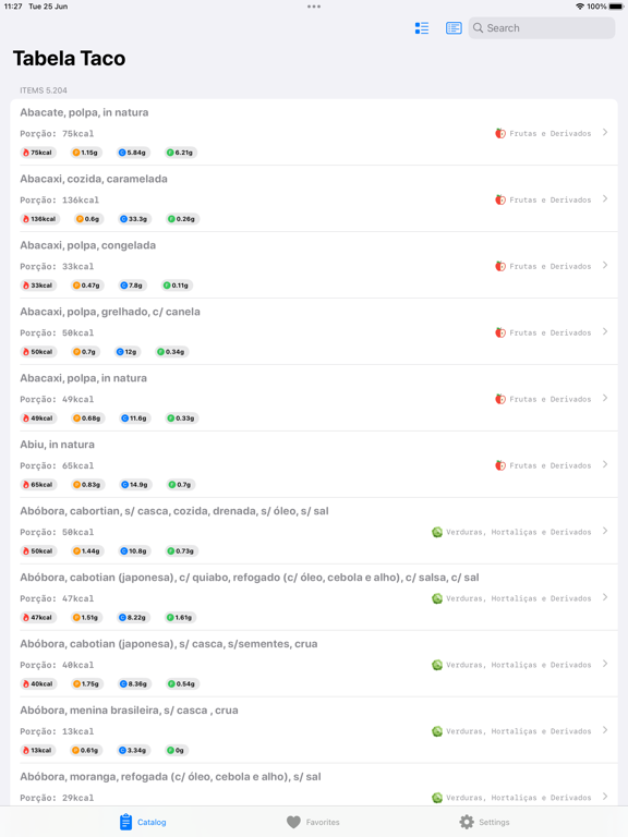 Screenshot #4 pour Taco App Tabela Nutricional